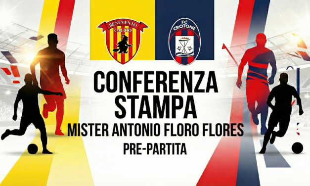 Benevento-Crotone, Floro Flores avverte: “Ogni partita è decisiva”