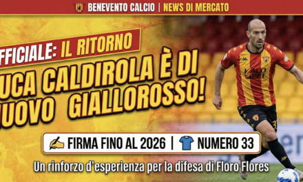 Caldirola-Benevento, atto secondo: esperienza al servizio di Floro Flores per blindare la vetta