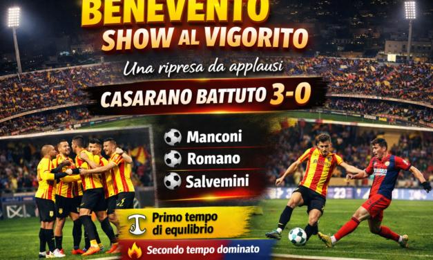 Benevento-Casarano, le pagelle