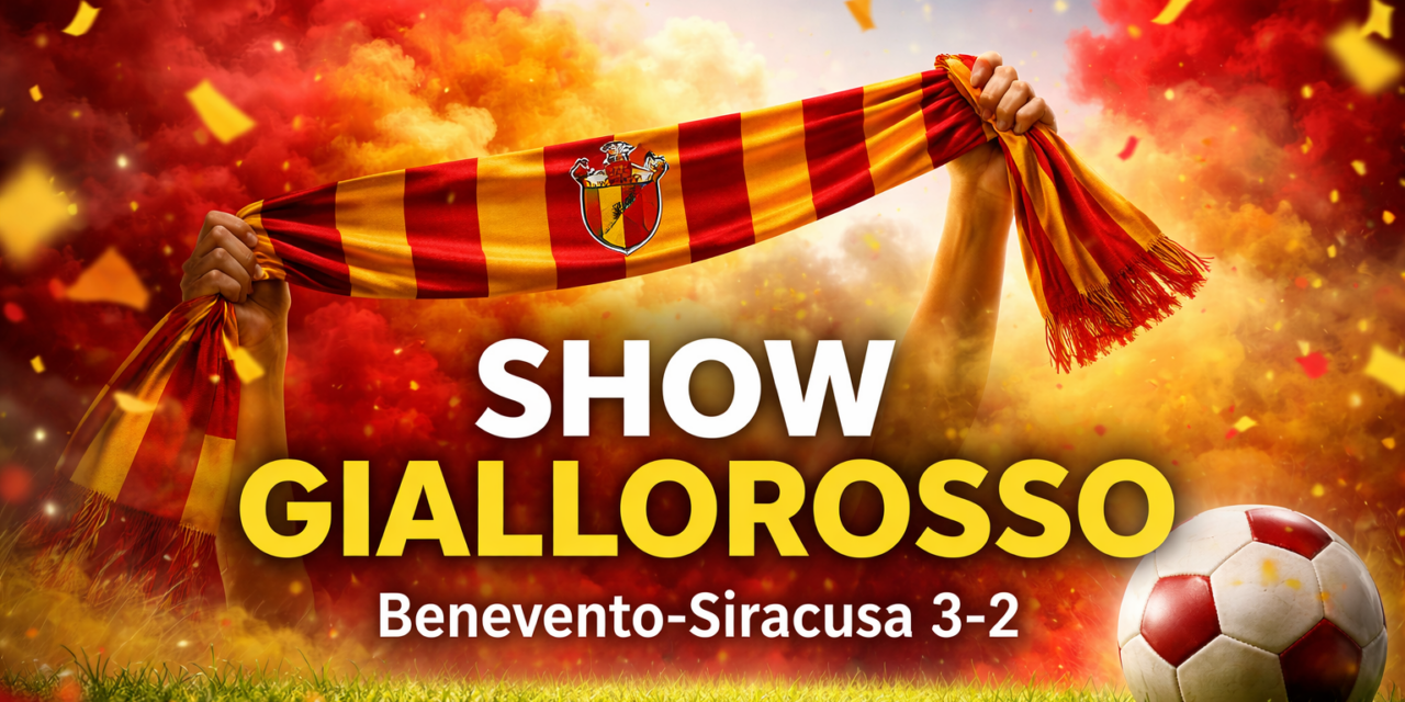 Tumminello, Maita, Simonetti.e il Benevento vola: Siracusa ko 3-2