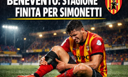 Benevento, tegola pesantissima: stagione finita per Simonetti