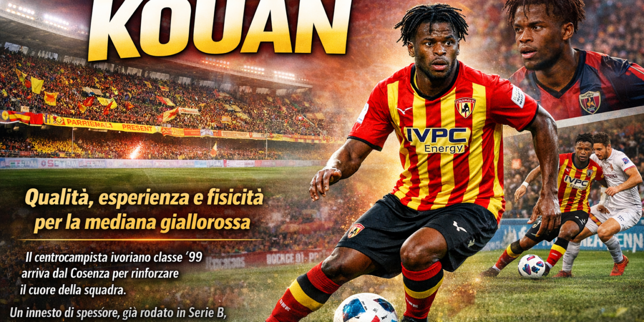Benevento, arriva Kouan: esperienza e muscoli per il centrocampo giallorosso