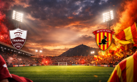 Benevento straripante in Sicilia: manita al Trapani e prova di forza