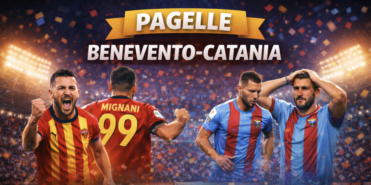 Benevento-Catania 2-1: Mignani entra e decide, Lamesta illumina