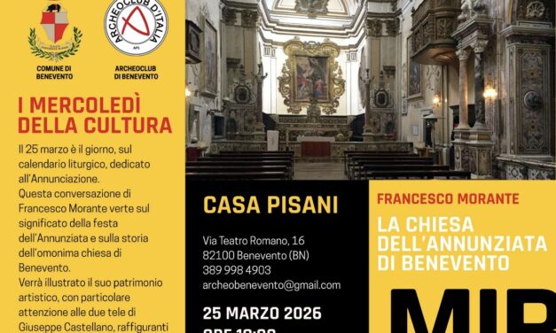 Cultura a Casa Pisani, domani I santi protettori di Benevento nella chiesa dell’Annunziata