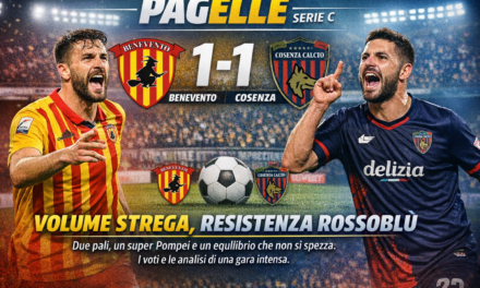  PAGELLE — Benevento–Cosenza 1-1