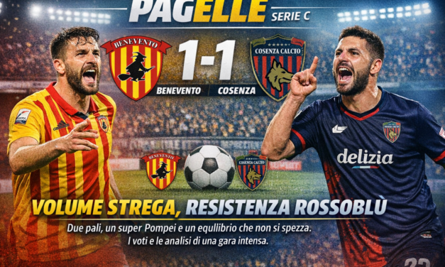  PAGELLE — Benevento–Cosenza 1-1