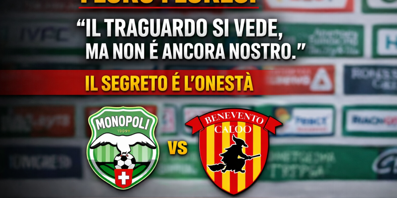 Floro Flores: “Il traguardo si vede, ma non è ancora nostro. Il segreto è l’onestà”