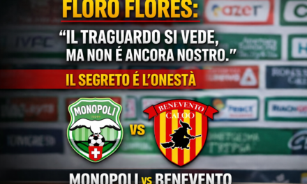 Floro Flores: “Il traguardo si vede, ma non è ancora nostro. Il segreto è l’onestà”