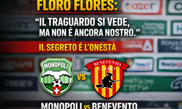 Floro Flores: “Il traguardo si vede, ma non è ancora nostro. Il segreto è l’onestà”