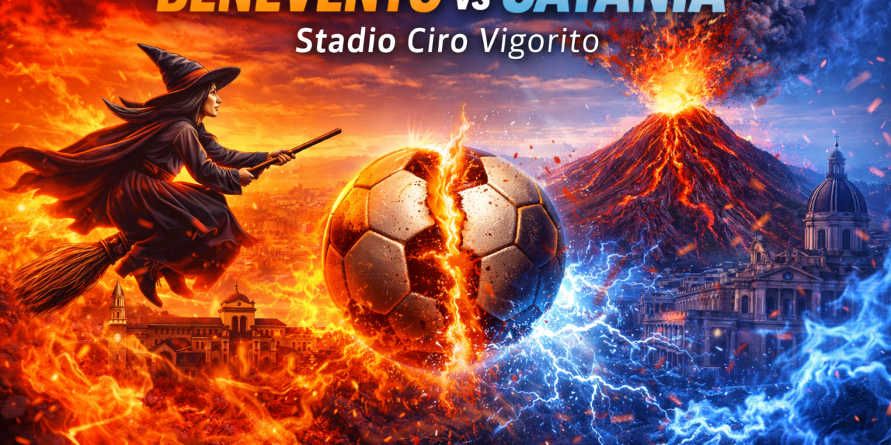 Benevento, rimonta da capolista: Mignani decide nel finale, Catania battuto 2-1