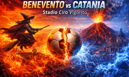 Benevento, rimonta da capolista: Mignani decide nel finale, Catania battuto 2-1