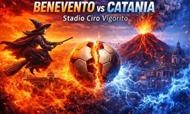 Benevento, rimonta da capolista: Mignani decide nel finale, Catania battuto 2-1