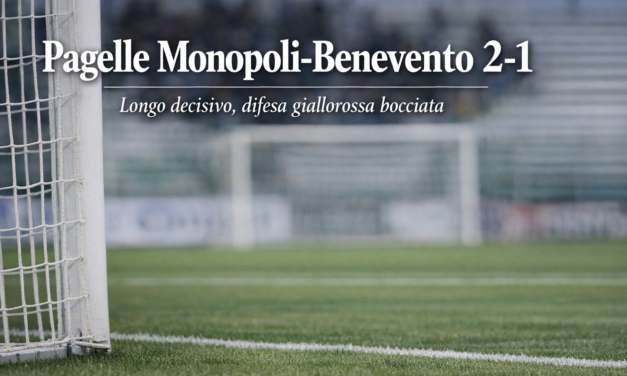 Pagelle Monopoli-Benevento 2-1: Longo trascina, difesa giallorossa bocciata