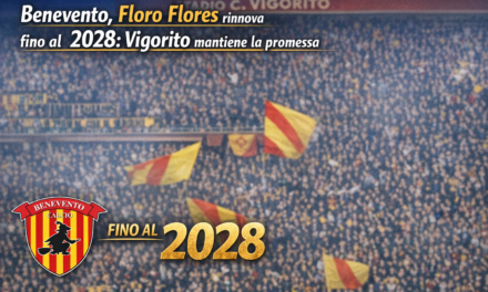 Benevento, Floro Flores rinnova fino al 2028: Vigorito mantiene la promessa