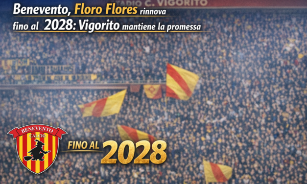 Benevento, Floro Flores rinnova fino al 2028: Vigorito mantiene la promessa
