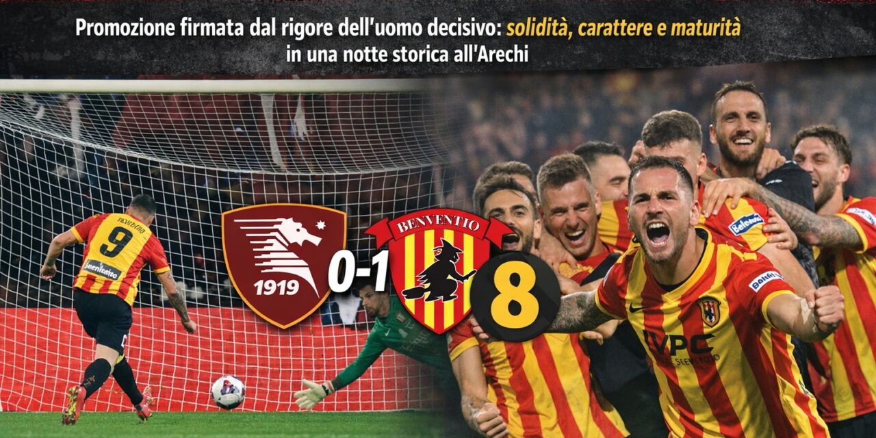 La Strega dei voti: Salvemini trascina, il Benevento torna grande