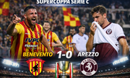 Benevento–Arezzo 1-0: le pagelle della Supercoppa di C