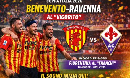 Benevento, primo incrocio ufficiale: al “Vigorito” arriva il Ravenna. E sullo sfondo c’è già la Fiorentina