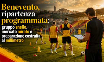 Benevento, ripartenza programmata: gruppo snello, mercato mirato e preparazione costruita al millimetro