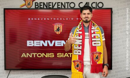 Benevento, Siatounis firma fino al 2029: la Strega chiude il secondo colpo dell’estate