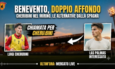 Benevento, doppio affondo per l’esterno: Cherubini nel mirino, Las Palmas alla finestra