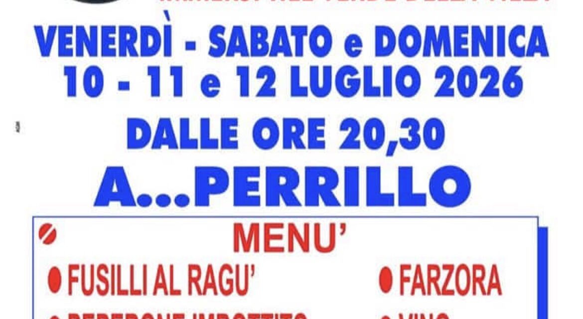 Perrillo, weekend con la tradizionale Sagra della Farzora