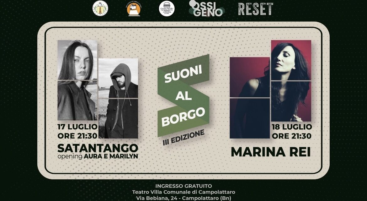 Campolattaro, 17 e 18 luglio, ‘Suoni al Borgo’