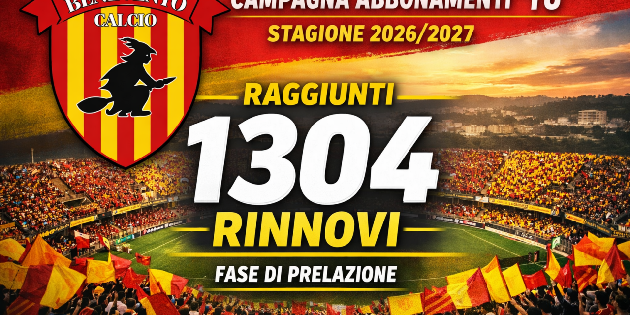 Abbonamenti Benevento, aggiornato il dato della prelazione