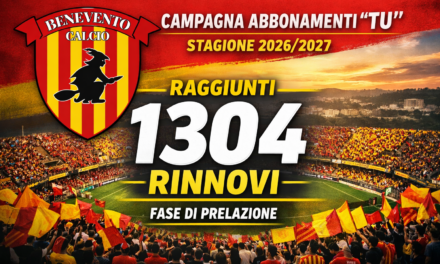 Abbonamenti Benevento, aggiornato il dato della prelazione