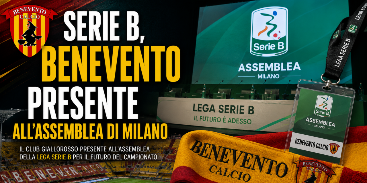 Serie B, Benevento presente all’assemblea di Milano