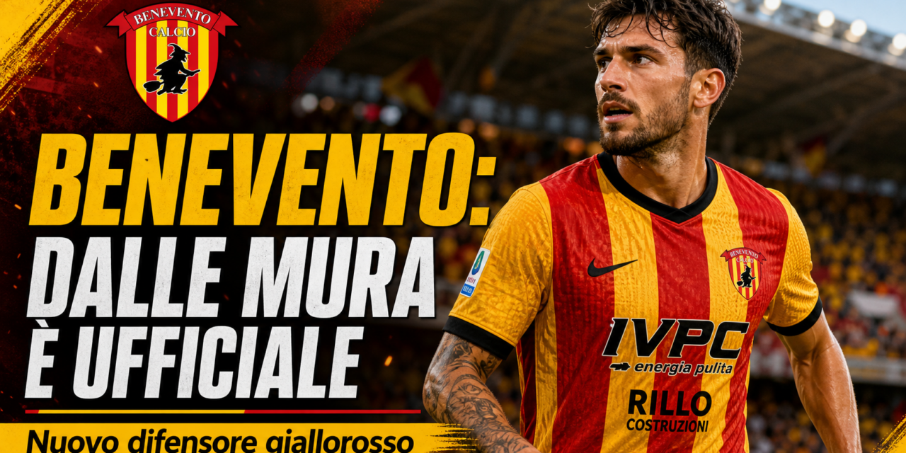 Benevento, è ufficiale: Dalle Mura è un nuovo difensore giallorosso