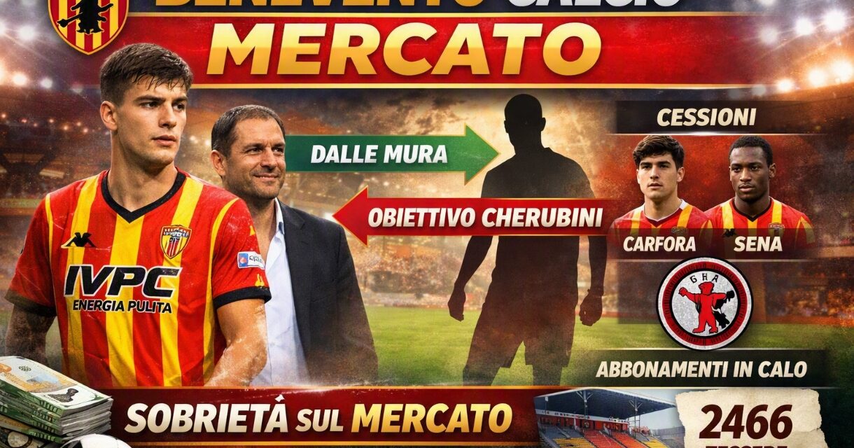 BENEVENTO, LINEA DI SOBRIETÀ SUL MERCATO: PRIMA DALLE MURA, POI LA CACCIA A CHERUBINI