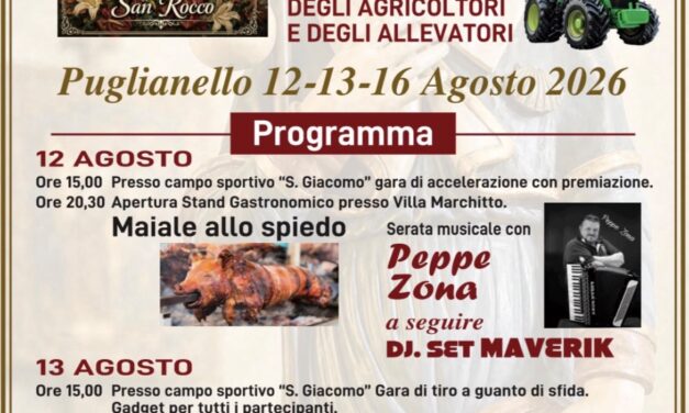 Puglianello celebra San Rocco. Dal 12 al 16 agosto: fede, tradizione agricola e comunità