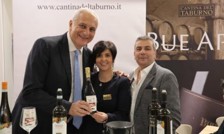 BENEVENTO, LA MAGLIA SI TINGE DI ROSSO: CANTINA DEL TABURNO SUL RETRO DELLE DIVISE