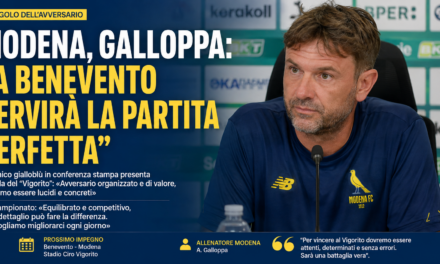 Galloppa sfida il Benevento: «Al Vigorito voglio un Modena coraggioso»