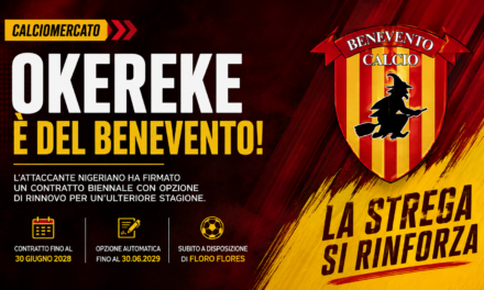 Benevento, Okereke è giallorosso: l’attacco di Floro Flores si arricchisce di una nuova soluzione