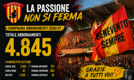 Tredici tessere con la Promo Family: chiusa la campagna abbonamenti del Benevento