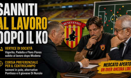 Sanniti al lavoro dopo il ko: vertice di società e corsia preferenziale per il centrocampo, Iannoni in pole
