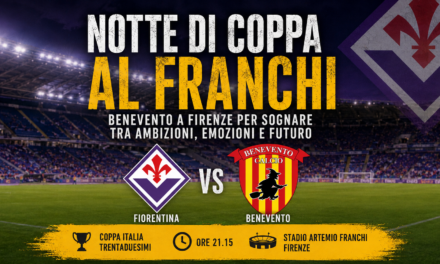 BENEVENTO, NOTTE DI COPPA AL FRANCHI: FLORO FLORES INSEGUE IL SOGNO MARADONA MENTRE CHERUBINI RESTA IN ATTESA