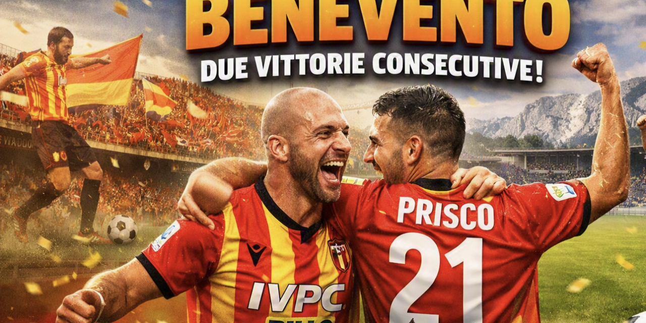 Benevento, due successi consecutivi e la classifica che sorride