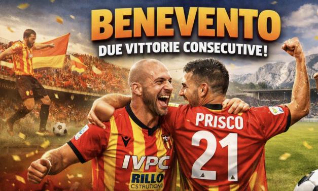 Benevento, due successi consecutivi e la classifica che sorride