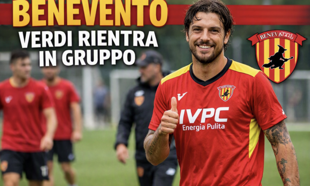 Benevento, Verdi rientra in gruppo