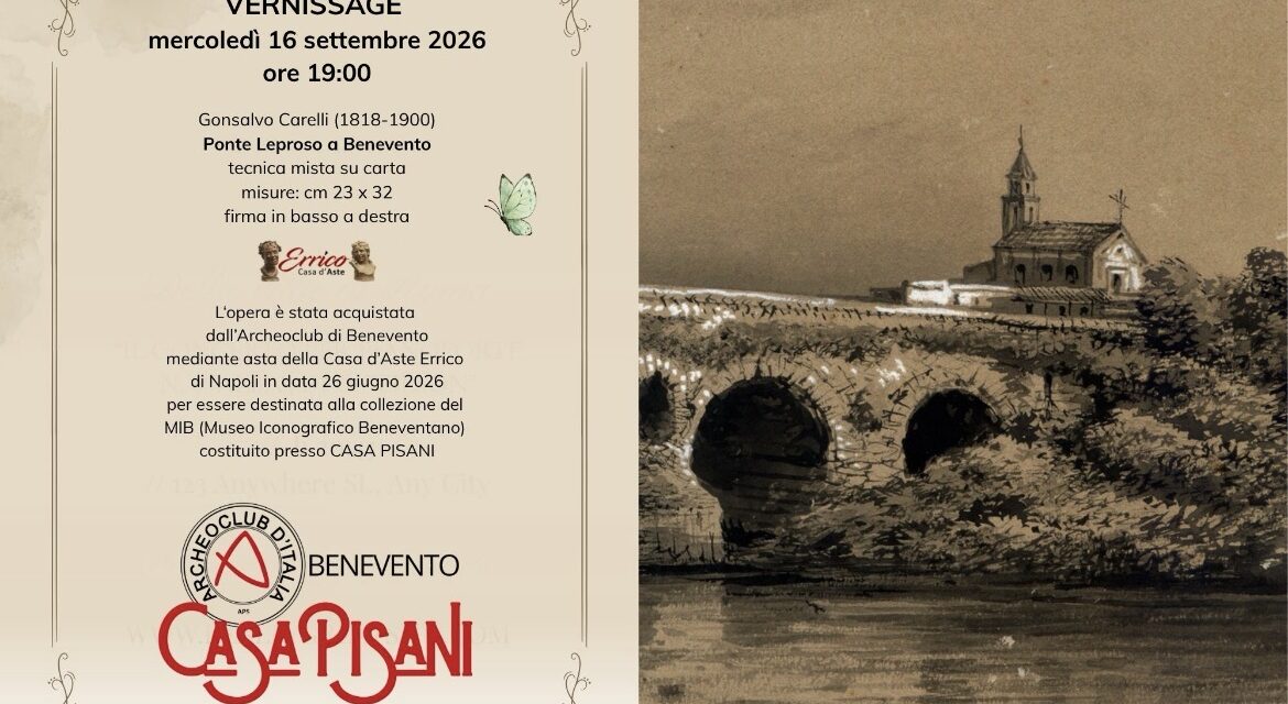 Un’opera della Scuola di Posillipo a Casa Pisani