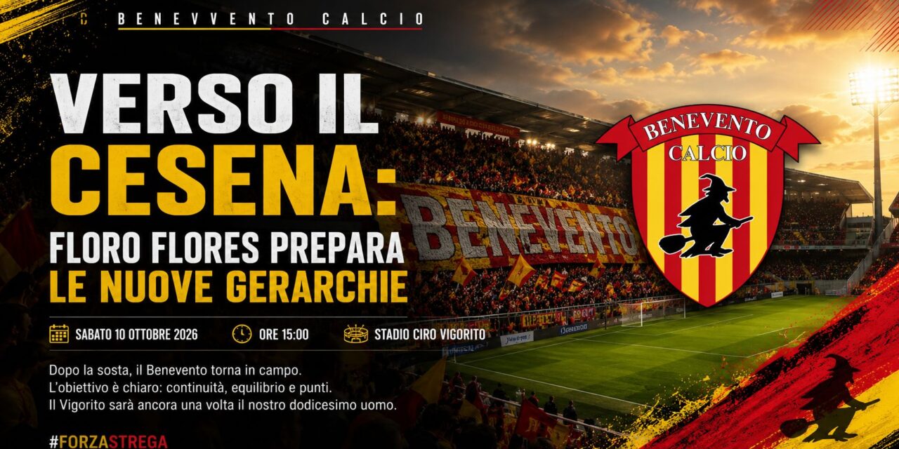 Benevento, verso il Cesena: Floro Flores studia le nuove soluzioni