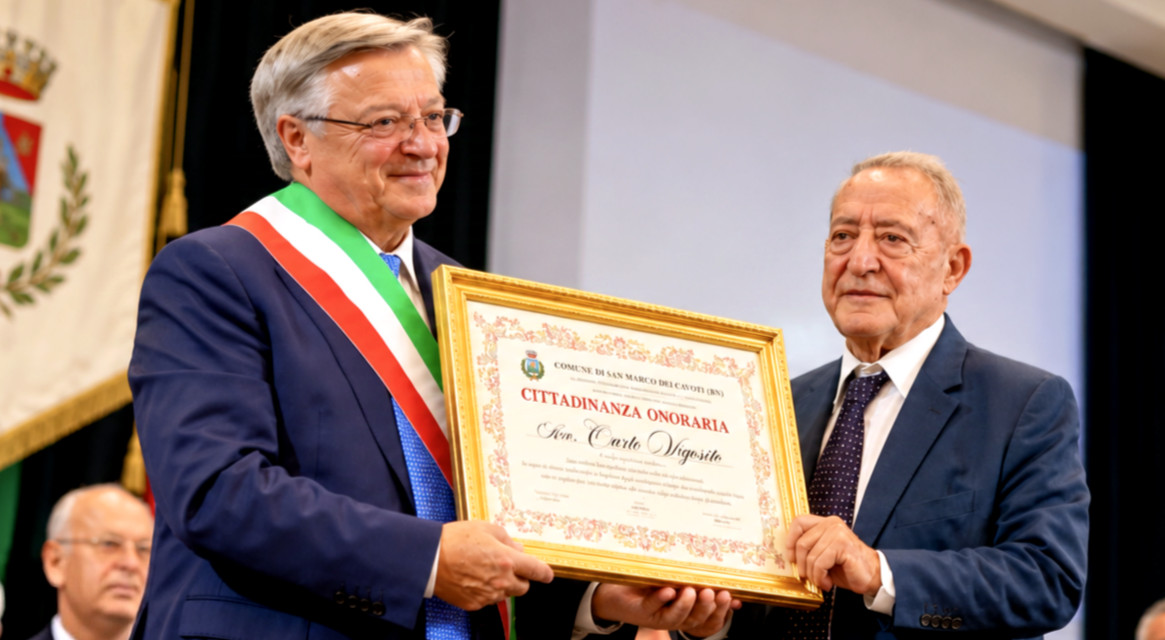 Vigorito cittadino onorario: San Marco celebra trent’anni di storia comune