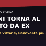 Moncini torna al Vigorito da ex: Vicenza senza vittorie, Benevento più solido